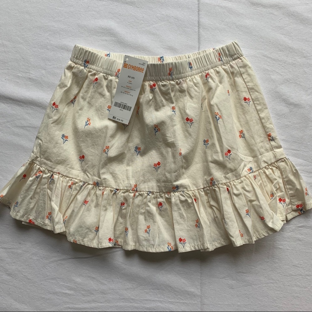 Gymboree Floral Skirt Size XS (4)